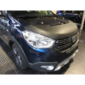 Dacia Dokker (2012+) potah kapoty CARBON čern&yacute;