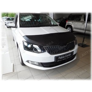 &Scaron;koda Fabia 3 (2014+) potah kapoty CARBON čern&yacute;