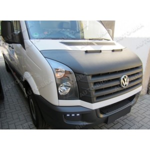 VW Crafter 1 (06-16) potah kapoty CARBON čern&yacute;