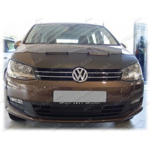 VW Sharan (2010+) potah kapoty CARBON čern&yacute;