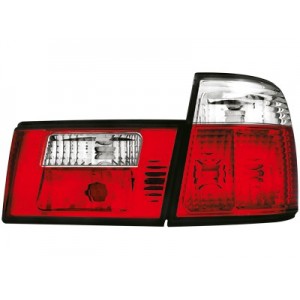 Čir&aacute; světla BMW E34 Lim. 85-95 &ndash; červen&aacute;/krystal