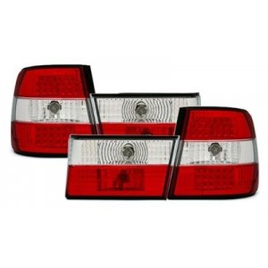 Čir&aacute; světla BMW E34 Lim. 85-95 &ndash; LED, červen&aacute;/krystal