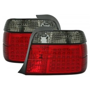 Zadn&iacute; čir&aacute; světla BMW E36 Compact 92-98 &ndash; LED, červen&aacute;/čern&aacute;