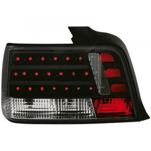 Zadn&iacute; čir&aacute; světla BMW E36 Lim. 92-98 &ndash; LED, čern&aacute;