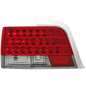 Čir&aacute; světla BMW E36 Lim. 92-98 - LED, červen&aacute;/krystal
