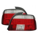 Zadn&iacute; čir&aacute; světla BMW E39 95-00 &ndash; LED, červen&aacute;/krystal