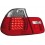 Zadní čirá světla BMW E46 Lim. 02-04 – LED, červená/krystal