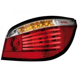 Čir&aacute; světla BMW E60 04-07 &ndash; LED, červen&aacute;/krystal