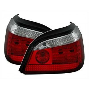 Čir&aacute; světla BMW E60 04-07 &ndash; LED, červen&aacute;/krystal