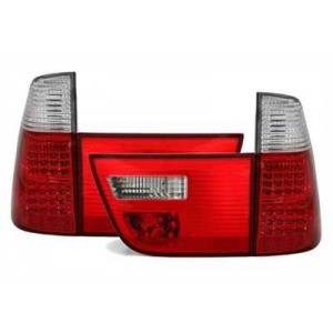 Čir&aacute; světla BMW X5 00-02 &ndash; LED, červen&aacute;/krystal