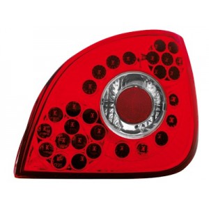 Čir&aacute; světla Ford Fiesta 4/5 95-99 - LED, červen&aacute;/krystal