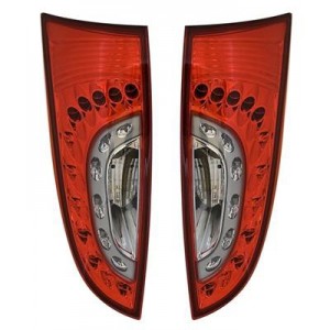 Čir&aacute; světla Ford Focus 98-04 &ndash; LED, červen&aacute;/krystal