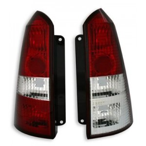 Zadn&iacute; čir&aacute; světla Ford Focus Turnier 99-05 &ndash; červen&aacute;/krystal