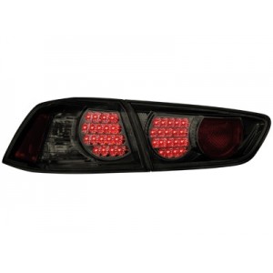 Zadn&iacute; čir&aacute; světla Mitsubishi Lancer 08+ _ LED, čern&aacute;/kouřov&aacute;