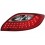 Zadní čirá světla Mazda 2 07-10 - LED, červená/krystal
