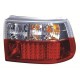 Čirá světla Opel Astra F 91-97 – LED, červená/krystal