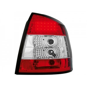 Zadn&iacute; čir&aacute; světla Opel Astra G Lim./Hatch 98-04 &ndash; LED, červen&aacute;/krystal