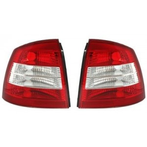 Zadn&iacute; čir&aacute; světla Opel Astra G Lim./Hatch 98-04 &ndash; červen&aacute;/b&iacute;l&aacute;