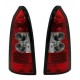 Čirá světla Opel Astra G Caravan 98-04 – LED, červená/krystal