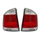 Zadní čirá světla Opel Vectra C 02-07 – LED, červená/krystal