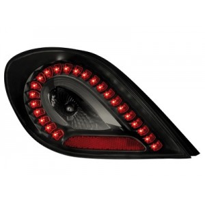Čir&aacute; světla Peugeot 207 06-09 &ndash; LED, čern&aacute;/kouřov&aacute;
