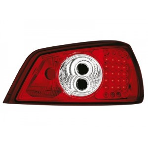 Čir&aacute; světla Peugeot 306 92-96 &ndash; LED, červen&aacute;/krystal