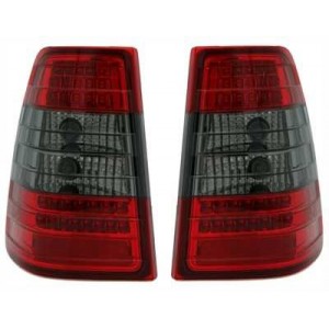 Zadní čirá světla Mercedes Benz E W124 85-96 Combi – LED, červená/kouřová