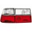 Zadní čirá světla VW Corrado 88-95 – červená/krystal
