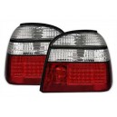 Zadn&iacute; čir&aacute; světla VW Golf III 91-98 &ndash; LED, červen&aacute;/krystal