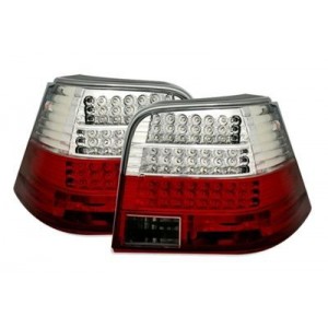 Čir&aacute; světla VW Golf IV 97-06 &ndash; LED, červen&aacute;/krystal