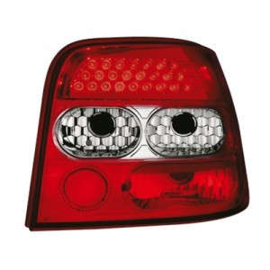 Čir&aacute; světla VW Golf IV 97-06 &ndash; LED, červen&aacute;/krystal