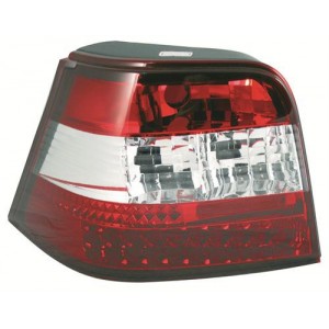 Zadn&iacute; čir&aacute; světla VW Golf IV 97-06 &ndash; LED, červen&aacute;/krystal