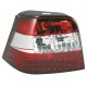 Zadní čirá světla VW Golf IV 97-06 – LED, červená/krystal