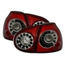 Čir&aacute; světla VW Golf V 03-09 &ndash; LED, červen&aacute;/krystal