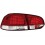 Čirá světla VW Golf VI 5K 10/08- _ LED, červená/krystal