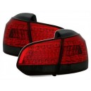 Zadn&iacute; čir&aacute; světla VW Golf VI 5K 10/08- _ LED, červen&aacute;/kouřov&aacute;