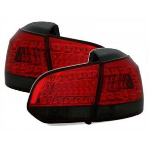 Zadn&iacute; čir&aacute; světla VW Golf VI 5K 10/08- _ LED, červen&aacute;/kouřov&aacute;