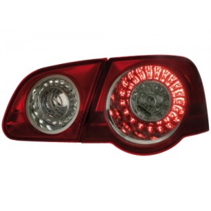Zadn&iacute; čir&aacute; světla VW Passat 3C Lim. 05-10 &ndash; LED, červen&aacute;/kouřov&aacute;