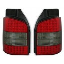 Zadn&iacute; čir&aacute; světla VW T5 03-09 - LED, červen&aacute;/kouřov&aacute;