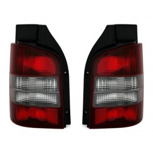 Zadn&iacute; čir&aacute; světla VW T5 03-09 &ndash; červen&aacute;/čern&aacute;